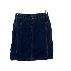 PASHU by Parasuco dark wash denim skirt size 12